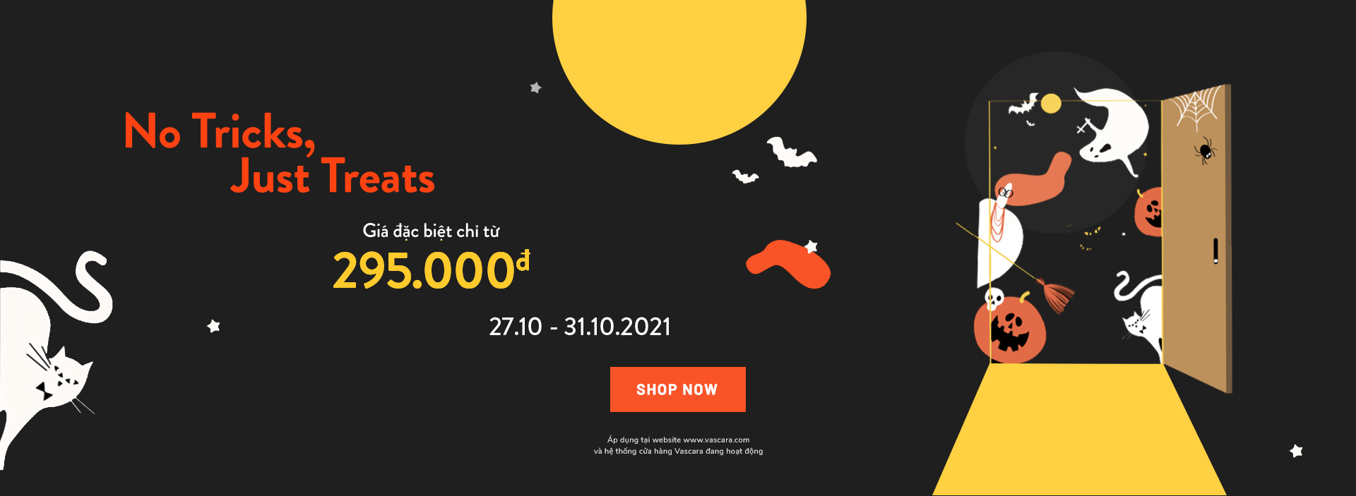 Khuyến mãi Halloween từ 295k