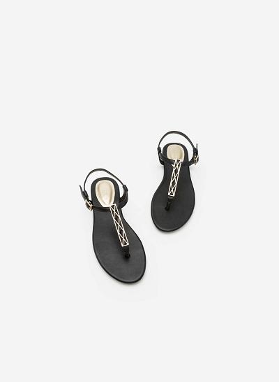 Giày Sandal Đế Bệt SDK 0277 - Màu Đen