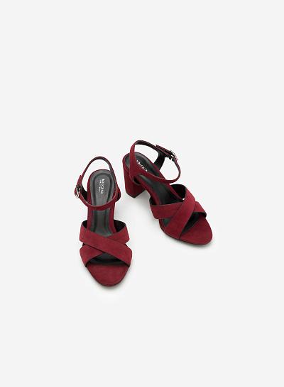 Giày Cao Gót SDN 0572 - Màu Đỏ Bầm - VASCARA