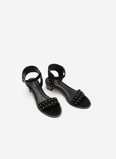 Giày Sandal Gót Vuông SDN 0588 - Màu Đen