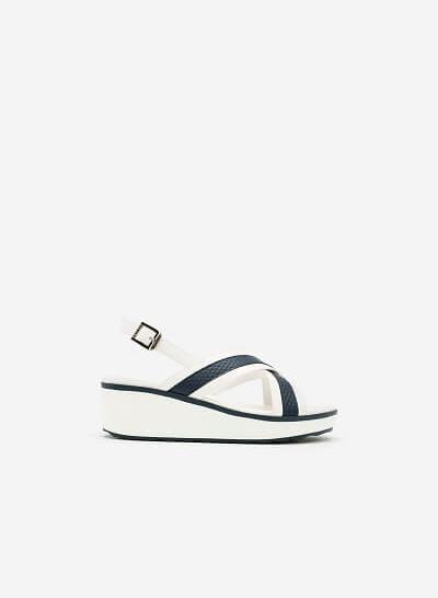 Giày Sandal Đế Xuồng SDX 0396 - Màu Trắng