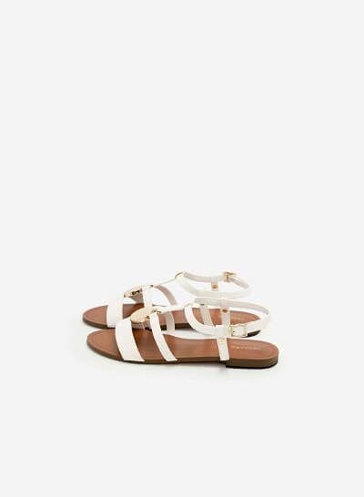 Giày Sandal Đế Bệt SDK 0273 - Màu Trắng