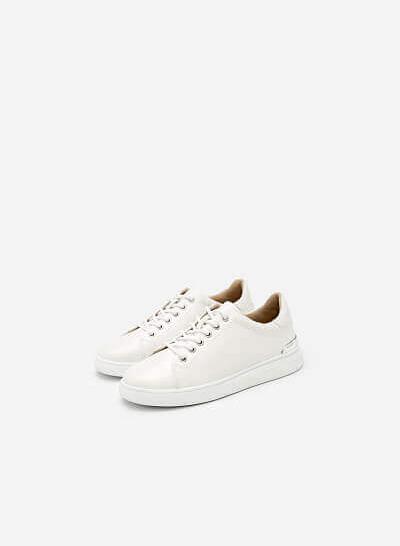 Giày Sneaker Buộc Dây - SNK 0018 - Màu Trắng