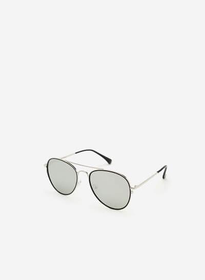 Kính Mát Dáng Aviator Phối Màu Hiện Đại - AVI 0003 - Màu Đen