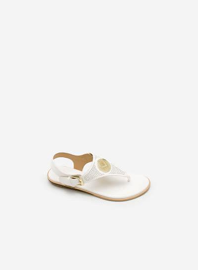 Giày Sandal Đế Bệt SDK 0275 - Màu Trắng