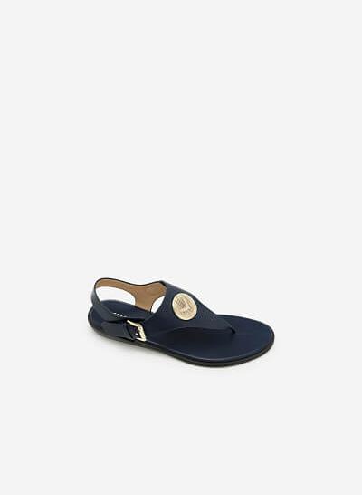 Giày Sandal Đế Bệt SDK 0275 - Màu Xanh Navy