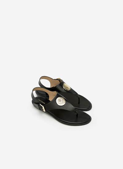 Giày Sandal Đế Bệt SDK 0275 - Màu Đen - VASCARA