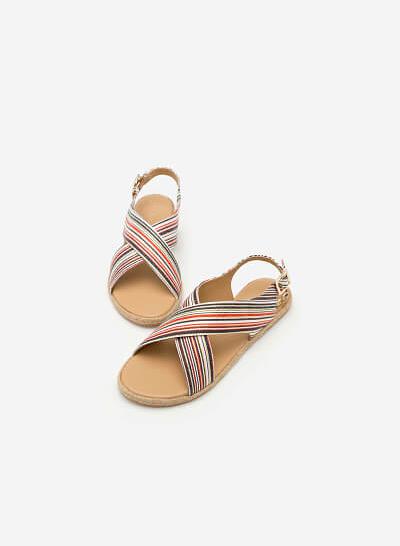 Giày Sandal Đế Bệt SDK 0279 - Màu Hoa Văn