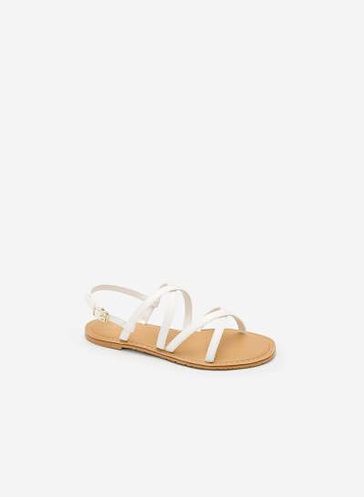 Giày Sandal Đế Bệt SDK 0281 - Màu Trắng
