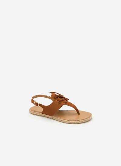 Giày Sandal Đế Bệt SDK 0278 - Màu Nâu
