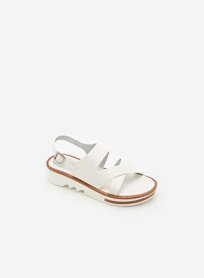 Giày Sandal Đế Xuồng SDX 0399 - Màu Trắng