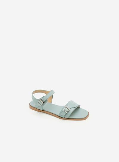 Giày Sandal Đế Bệt SDK 0270 - Màu Xanh Da Trời