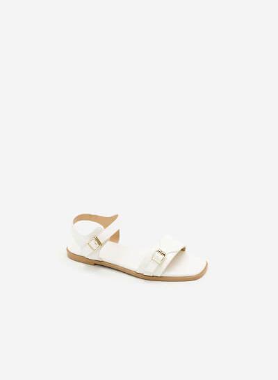 Giày Sandal Đế Bệt SDK 0270 - Màu Trắng