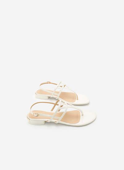 Giày Sandal Đế Bệt SDK 0264 - Màu Trắng