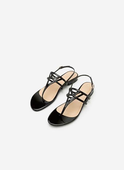 Giày Sandal Đế Bệt SDK 0264 - Màu Đen - VASCARA