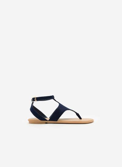 Giày Sandal Đế Bệt SDK 0265 - Màu Xanh Navy