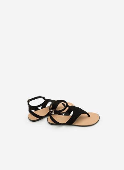 Giày Sandal Đế Bệt SDK 0265 - Màu Đen - VASCARA