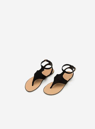 Giày Sandal Đế Bệt SDK 0265 - Màu Đen - VASCARA