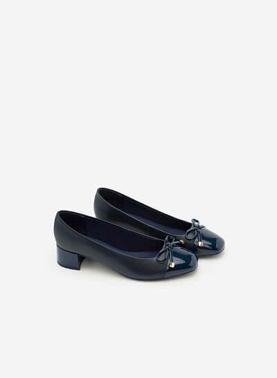 Giày Bít Gót Vuông BMT 0450 - Màu Xanh Navy