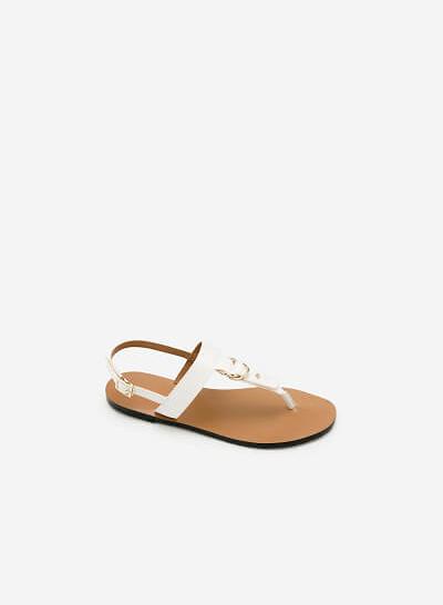 Giày Sandal Đế Bệt SDK 0276 - Màu Trắng
