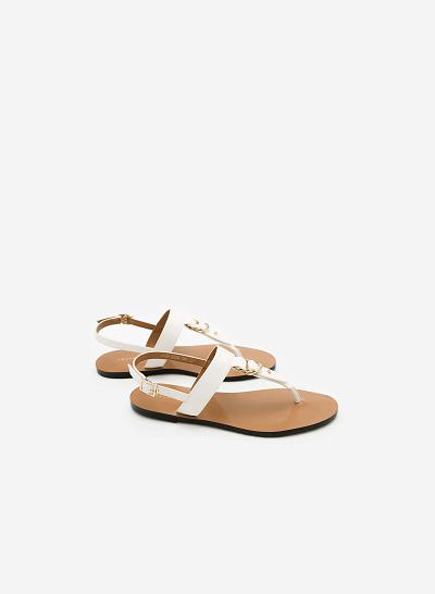 Giày Sandal Đế Bệt SDK 0276 - Màu Trắng - VASCARA