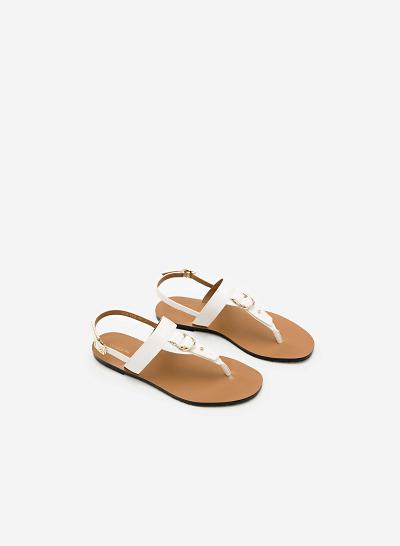 Giày Sandal Đế Bệt SDK 0276 - Màu Trắng - VASCARA