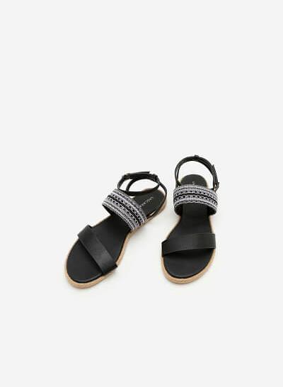 Giày Sandal Đế Bệt SDK 0271 - Màu Đen