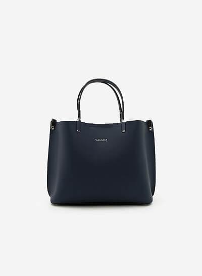 Túi Xách Da Thật SAT 0183 - Màu Xanh Navy