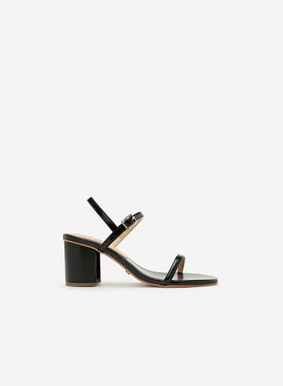Giày Sandal Gót Vuông SDN 0590 - Màu Đen