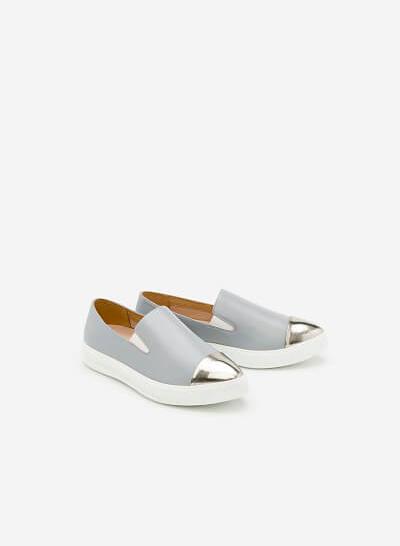 Giày Sneaker SNK 0007 - Màu Xám Nhạt