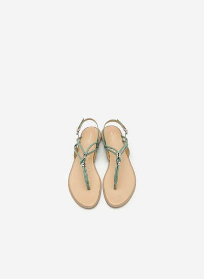 Giày Sandal Quai Kẹp - SDK 0288 - Màu Xanh Bạc Hà