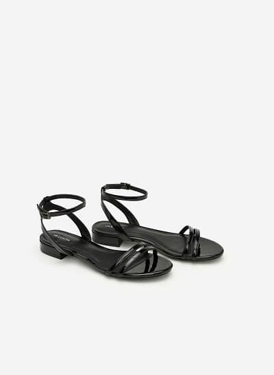 Giày Sandal Quai Ngang - SDK 0287 - Màu Đen