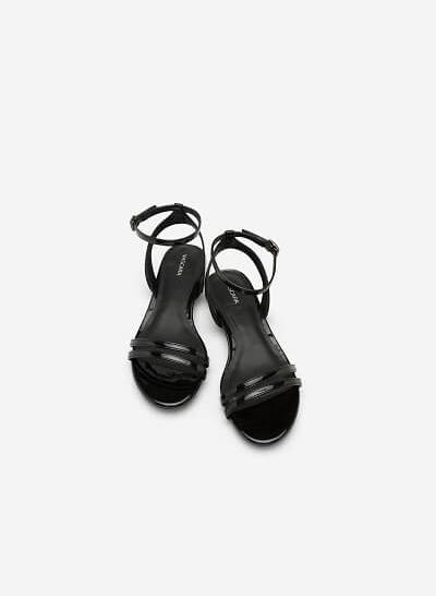 Giày Sandal Quai Ngang - SDK 0287 - Màu Đen - VASCARA