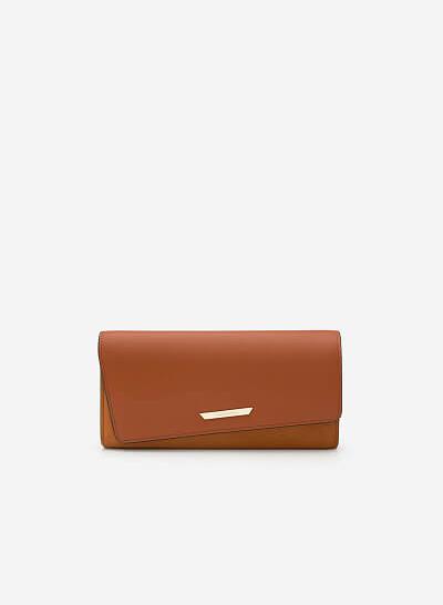 Ví Cầm Tay Phối Nubuck - WAL 0153 - Màu Nâu