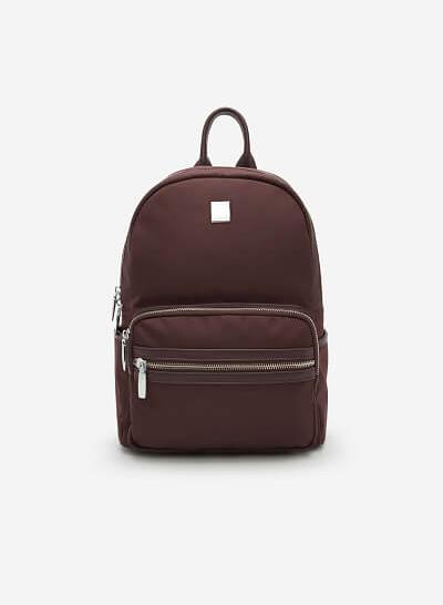 Balo Vải Dù - BAC 0092 - Màu Đỏ Đậm