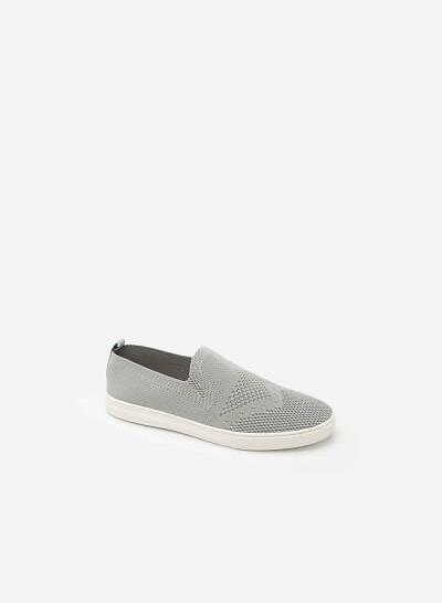 Giày sneaker vải lưới -  màu xám - SNK 0011