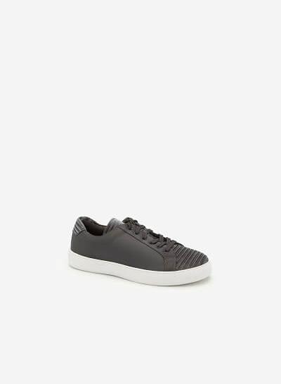 Giày Sneaker Cột Dây - SNK 0012 -  Màu Xám