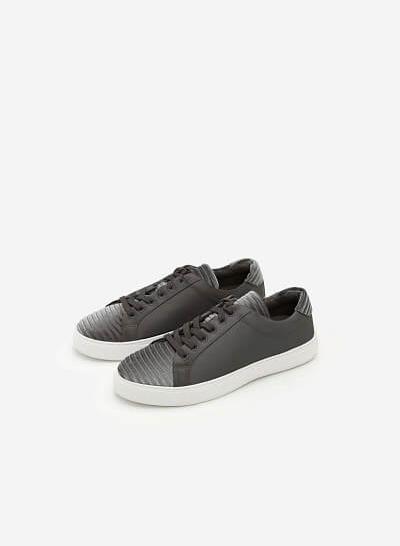 Giày Sneaker Cột Dây - SNK 0012 -  Màu Xám - VASCARA