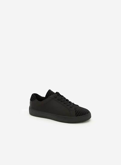 Giày Sneaker Cột Dây - SNK 0012 -  Màu Đen