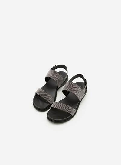 Giày Sandal Quai Ngang - SDK 0282 - Màu Xám