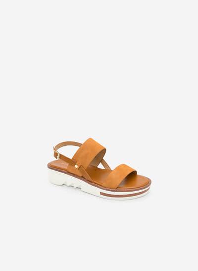 Giày Sandal Đế Xuồng - SDX 0408 - Màu Nâu