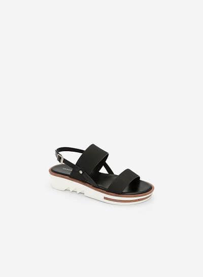 Giày Sandal Đế Xuồng - SDX 0408 - Màu Đen