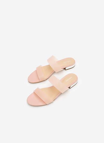 Dép Đế Bệt Quai Trong Suốt - DXP 0134 - Màu Hồng