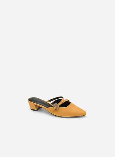 Guốc Mule Cut-out - GNN 0136 - Màu Vàng