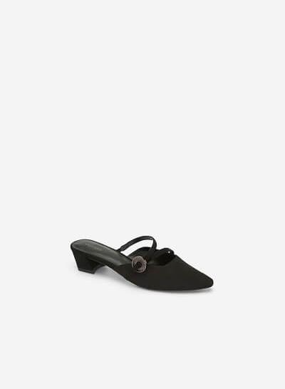 Guốc Mule Cut-out - GNN 0136 - Màu Đen