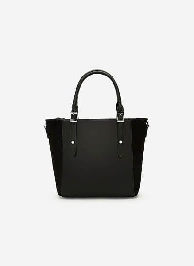 Túi Tote Phối Belt - TOT 0060 - Màu Đen