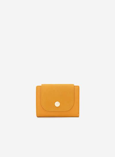Ví Cầm Tay Phối Chất Liệu Nubuck - WAL 0182 - Màu Vàng Đậm