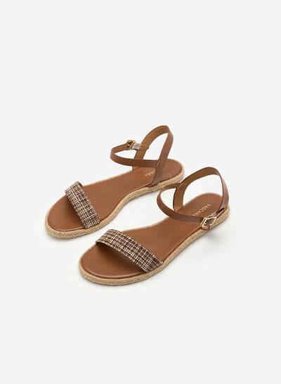 Giày Sandal Quai Ngang SDK 0291 - Màu Nâu