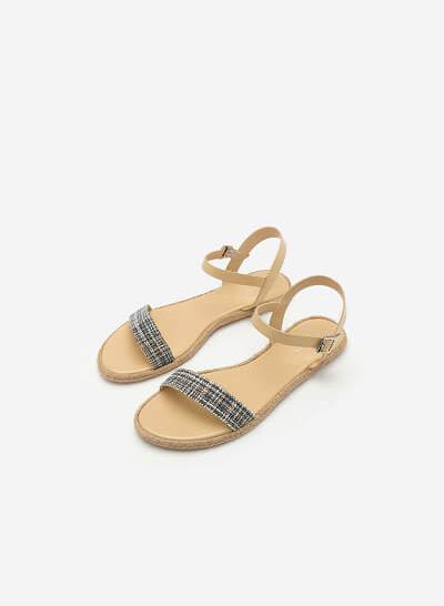 Giày Sandal Quai Ngang SDK 0291 - Màu Be