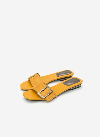Dép Quai Ngang Phối Khóa DXP 0135 - Màu Vàng